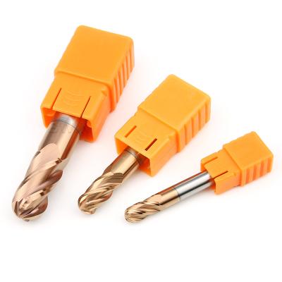 Chine Coupeur de fraisage combiné de boule de cannelure de la lame 4 de HRC55 Ballnose Endmill 4 à vendre