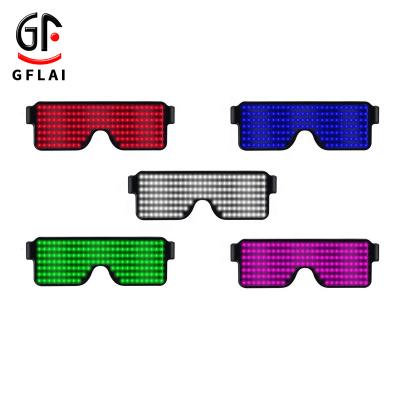 China 2020 Newest Programmable Flashing LED Display Party Glasses , Wholesale LED Party Glasses for sale