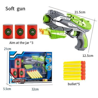 China Soft Gun Toys Military Plastic Soft Bullet Air Toy Soft Bullet Gun EVA Soft Military Bullet Gun for sale