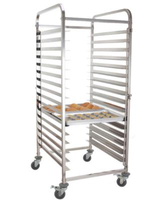 Chine Chariot durable à plateau de cuisson d'acier inoxydable avec 4 roulettes et 2 freins à vendre