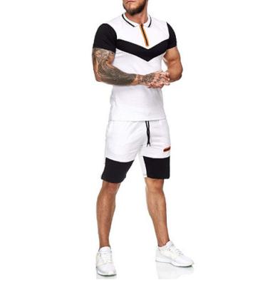 China Well Designed Sets Cotton Shorts Sets For Mens Custom Logo Biker Shorts Outfits Two Piece Set for sale