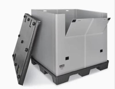 China Foldable Sleeve Collapsible Easy Logistics Storage Plastic Pallet Box for sale
