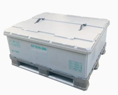 China Collapsible Stackable Plastic Pallet Sleeve Box with Lid for Storage and Logistics for sale