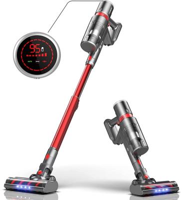China Hotel Stick Vacuum Cleaner with Touch Screen Wireless Cleaner for Carpet and Pets for sale