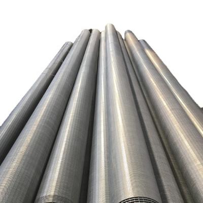 China Building Material Stores Johnson Pond Sieve Filter Mesh Screens Well Water Tube 0.02mm-11mm Cylinder Filter Liquid Wire Wrapped Stainless Steel for sale