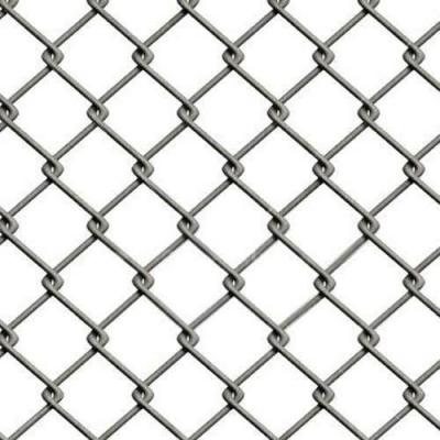 China Plain Weave Galvanized Iron Silver GI Chain Link Mesh Wire For Fencing for sale