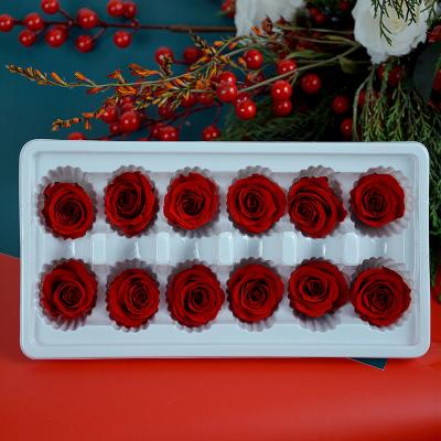 China Florist Use Florist Supplies Manufacturer Supply 3-4 cm Grade A Wholesale Preserved Rose Head With Great Price for sale