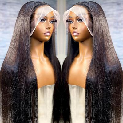China Loose Wave 180% Density Virgin Hair Wig,HD Transparent Lace Wig Vendor,Straight Wave Raw Hair Wig for Black Women for sale