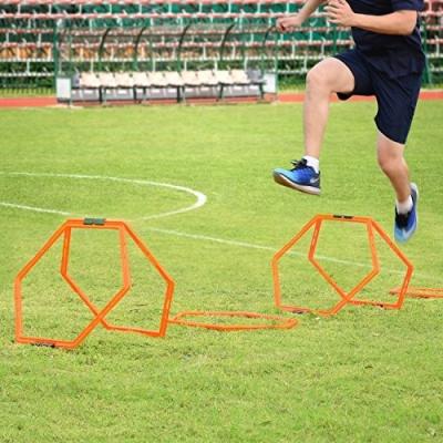 China Durable Hexagonal Rings Soccer And Football Training Equipment Speed And Agility Training Aid for sale