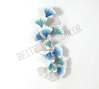 China New Abstract Art Wall Decoration For Home Flower Of Art Decor Metal Wall Art 3D Design for sale