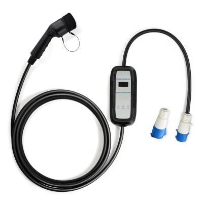 China Europäische Standard-Anschluss-Ladegeräte für Elektrofahrzeuge 16 Ampere 32 A 3,5 kW 7 kW Tragbare Ladegeräte für Elektrofahrzeuge Ladesäulen zu verkaufen