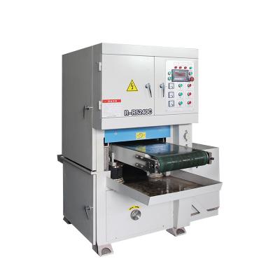 China Double Speed Motor Water Scrub Metal Deburring Sander Laser Cut Part Sander Wire Drawing Machine for sale