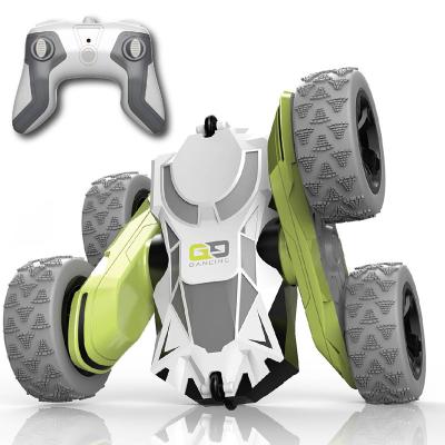 China Hot Sale Amazon RC Hobby 1:28 RC Stunt Car Twist Turned Mini Swing Remote Control 4WD Cars 360 Rotation Toys For Boy Children for sale