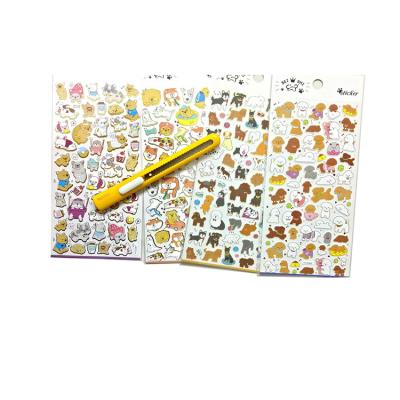 China Cheap Waterproof+Eco-friendly Factory Price Travel Rabbit Wall Sticker For Laptops Water Bottles Skateboards Pet Stickers for sale