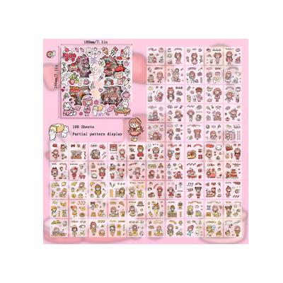 China Hot Selling Waterproof+Eco-friendly Vintage Daily Planner Packing Sticker Custom Logo Pet Stickers With Best Price for sale