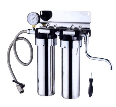 中国 ステンレス鋼のカウンタートップの浄水器2の段階、5L/分の流動度Ssの浄水器 販売のため