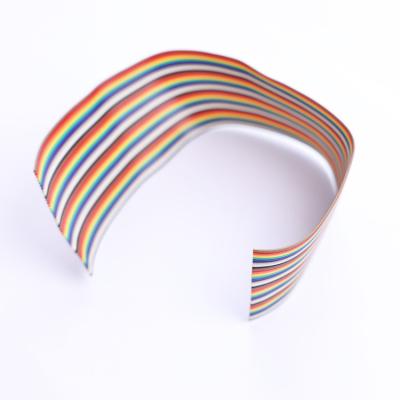 China Electronic customizable length colorful flat ribbon cable IDC connector cable assembly ribbon cable for sale