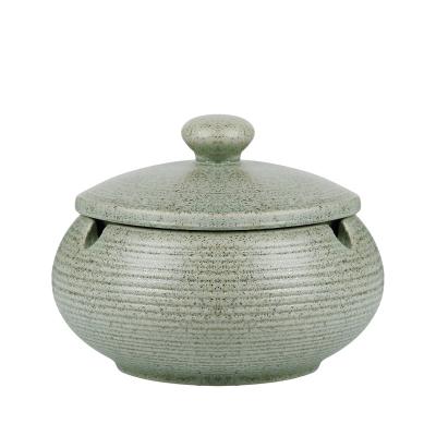 China Creative Logo With Lid Ashtray Custom Round Ashtray High Quality Eco-friendly Material for sale