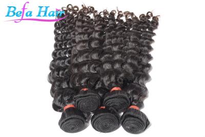 China 7A Grade Remy Brazilian Deep Wave Curly Virgin Hair With No Shedding for sale