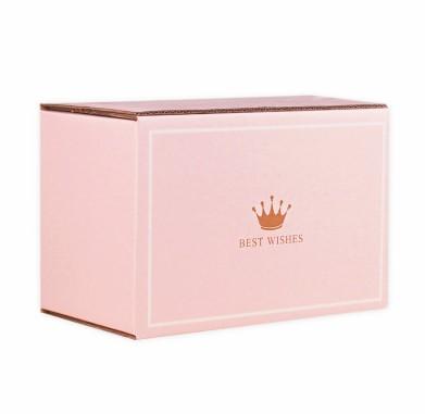 China Recyclable Foldable Packaging Corrugated Cardboard Closing Self Stick Zipper Ad Storage Box for sale