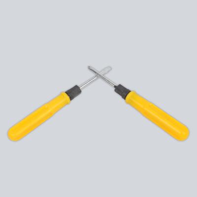 China Comfortable Pocket Phillips Slotted Small Hand Tools Dual Function Factory Pocket Screwdriver with Strong Magnetic Plastic Handle for sale