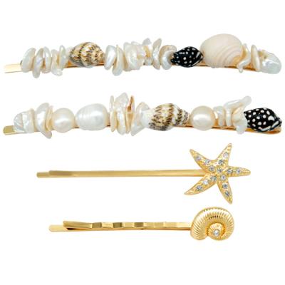 China Hot factory sale soft shell hair pin horquillas perlas pearl freshwater hair pin for sale