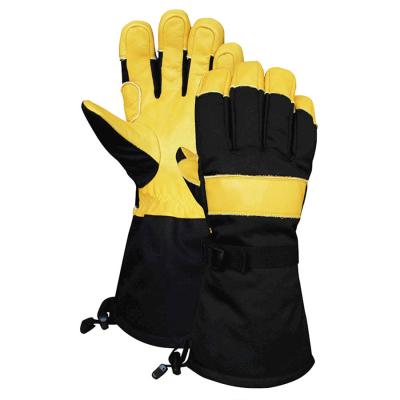 China Deer Leather Womens Leather Ski Gloves for sale