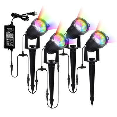 Китай Умный свет 4 СИД IP65 на открытом воздухе водоустойчивый RGB в 1 свете шипа СИД сада ландшафта продается