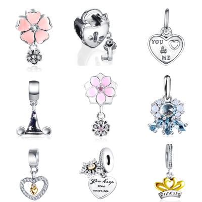 China Vintage Fukarni Charms Fit Bracelet High Quality 1:1 Charm DIY 925 Sterling Silver Jewelry Fit For Pandoras for sale