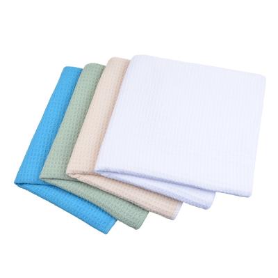 China Viable Waffle Towel Microfiber Kitchen Towels Dish Micro Fiberglass Window Cleaning Cloth for sale