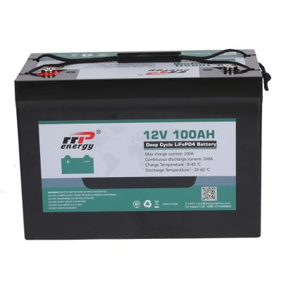 中国 深い周期12V 100Ah RVのリチウムLiFePO4電池の長い寿命 販売のため