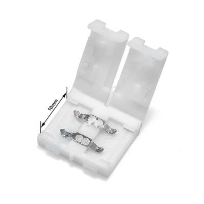 China - RGB RGBW LED Connector 5pin 10mm 2pin 4pin Free Soldering Connector for 5050 3528 LED Single Color RGB RGBWW Strip Light for sale