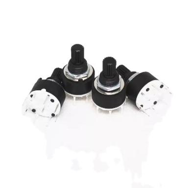 China RS16 RS26 Selectable Band Rotary Channel Selector Switch Single Deck Rotary Switch Band Selector 1P12T 2P6T 3P4T 4P3T RS16 for sale