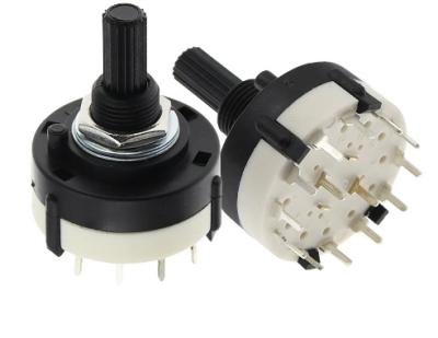 China Pole Position 12 Selectable Band Rotary Channel Selector Switch Single Deck Rotary Switch Band Selector RS26 for sale