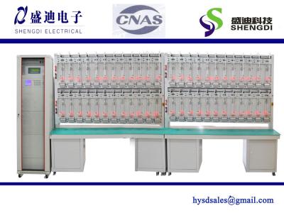 China Banco de pruebas del metro de la electricidad la monofásico de 48 posiciones, metro del alambre 1-phase 2, corriente 0~100A en venta