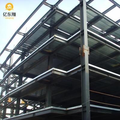 China Fast Large Span Prefabricated Steel Structure Building With Glass Magnesium Board Floor Solution Design for sale