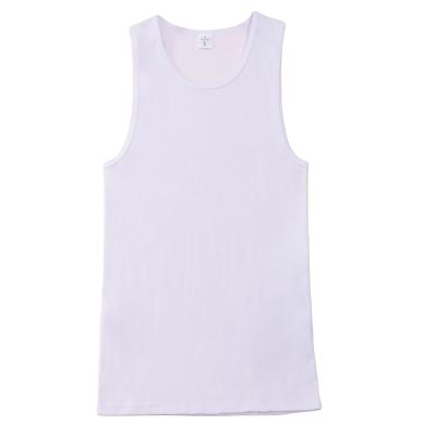 China Wholesale High Quality Anti-pilling Men's Gym Fitness Singlet Underwear Cotton Tank Top Vest 100% Ribbed 100% Cotton Tank Top Vest Men for sale