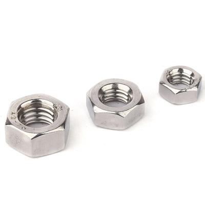 China Heavy Industry Fastener Manufacturer Direct Supply Galvanized Hex Nut Blue White Galvanized Hex Nut DIN934 for sale