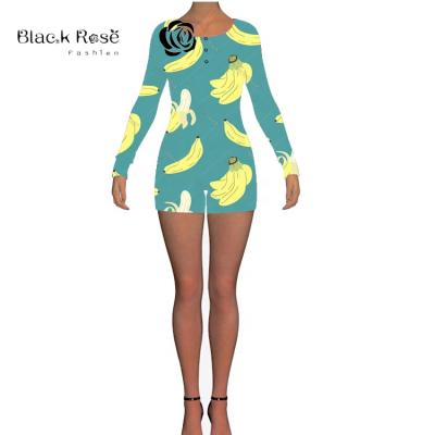 China Wholesale Black QUICK DRY Banana Adult Onesie Funny Onesie Rose Fashion Onesie Pajamas For Adults for sale