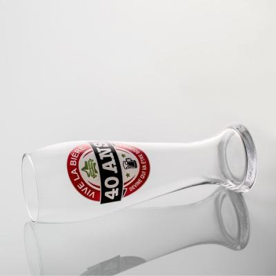 China 700ml 24.5 Ounce Printed Beer Glasses Large Pilsner Glass Old Fashioned Te koop