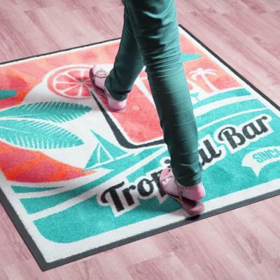 China Custom Logo Mats Personalized Carpet Rugs for sale