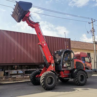 China Construction works CE Capacity Mini 2Ton 1m3 Telescopic Boom Loader Wheel Loader for sale