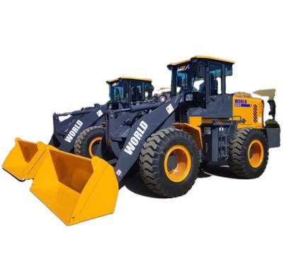 China Construction works 4 Wheel Drive 3 Ton W130 Joystick Front End Loader On Wheel for sale
