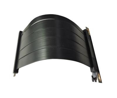 China Supports All PCIe 4.0 PCIe 4.0 Cable PCI-Expres16x GPU High-Speed Extension Connector 90 Degree Graphics Cards PCIE 4.0x16 Cable Riser Stability for sale