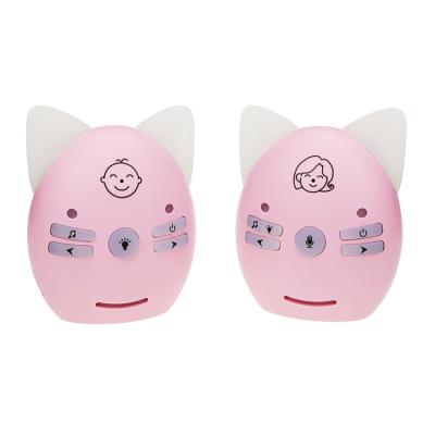 China Crystal Clear Cry Voice 2.4GHz Two Way Wireless Infant Baby Talk Music Player Transmission Portable Digital Baby Monitor for sale