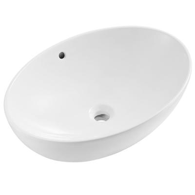 China Modern YUSHI Oval bathroom hand wash ceramic sink bathroom cabinet for hotel apartment villa for sale