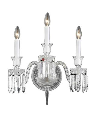 China French Design Candle Wall Sconce Baccarat French Traditional Overseas Direct Light for sale