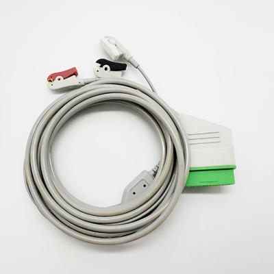 中国 12のPin Nihon Kohden Ecgケーブル、再使用可能な3鉛ECGケーブル保証6か月の 販売のため