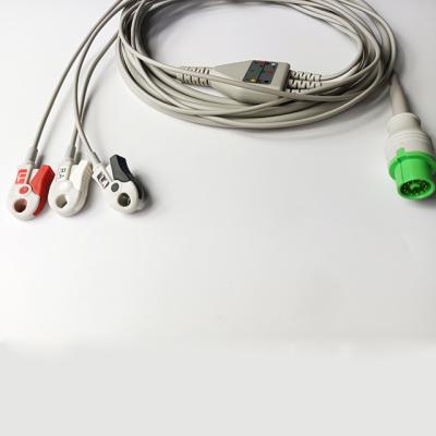 Китай 5 Lead IEC Clip Mindray Datascope ECG Cable For Fukuda Denshi Monitors продается