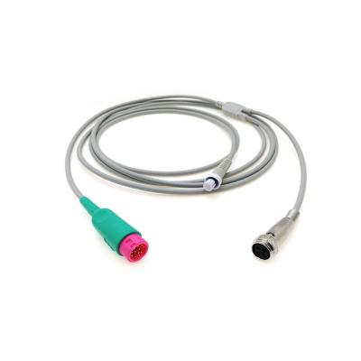 中国 医学TPUの心臓出力ケーブル3m 12 EdanのモニターのためのPin COケーブル 販売のため